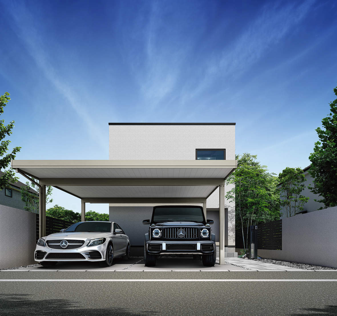 カーポート＋土間コン施工例